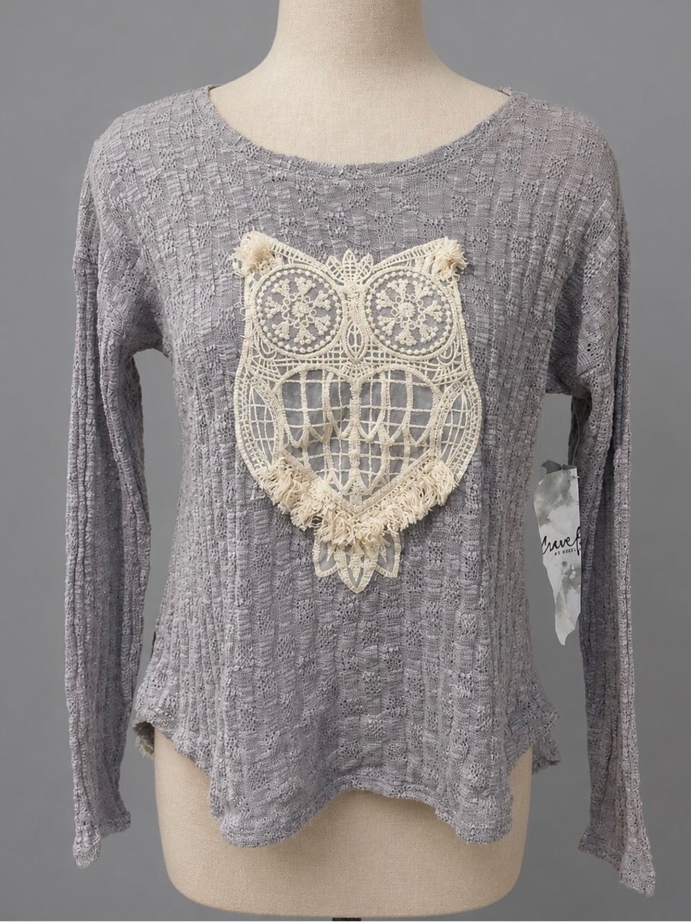 Almost Famous OWL Thing Sweater Shirt Top
